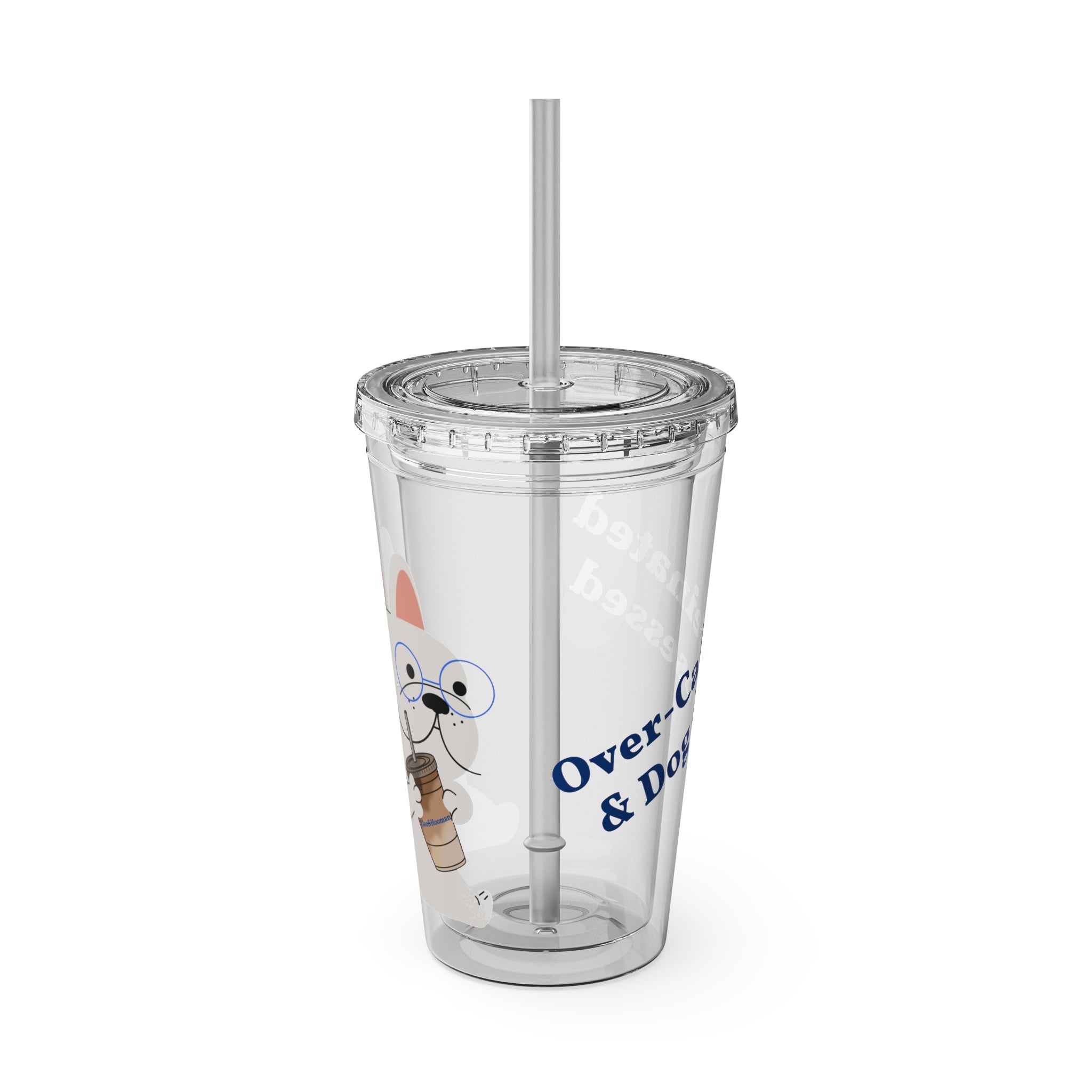 Over-Caffeinated & Dog Obsessed Tumbler