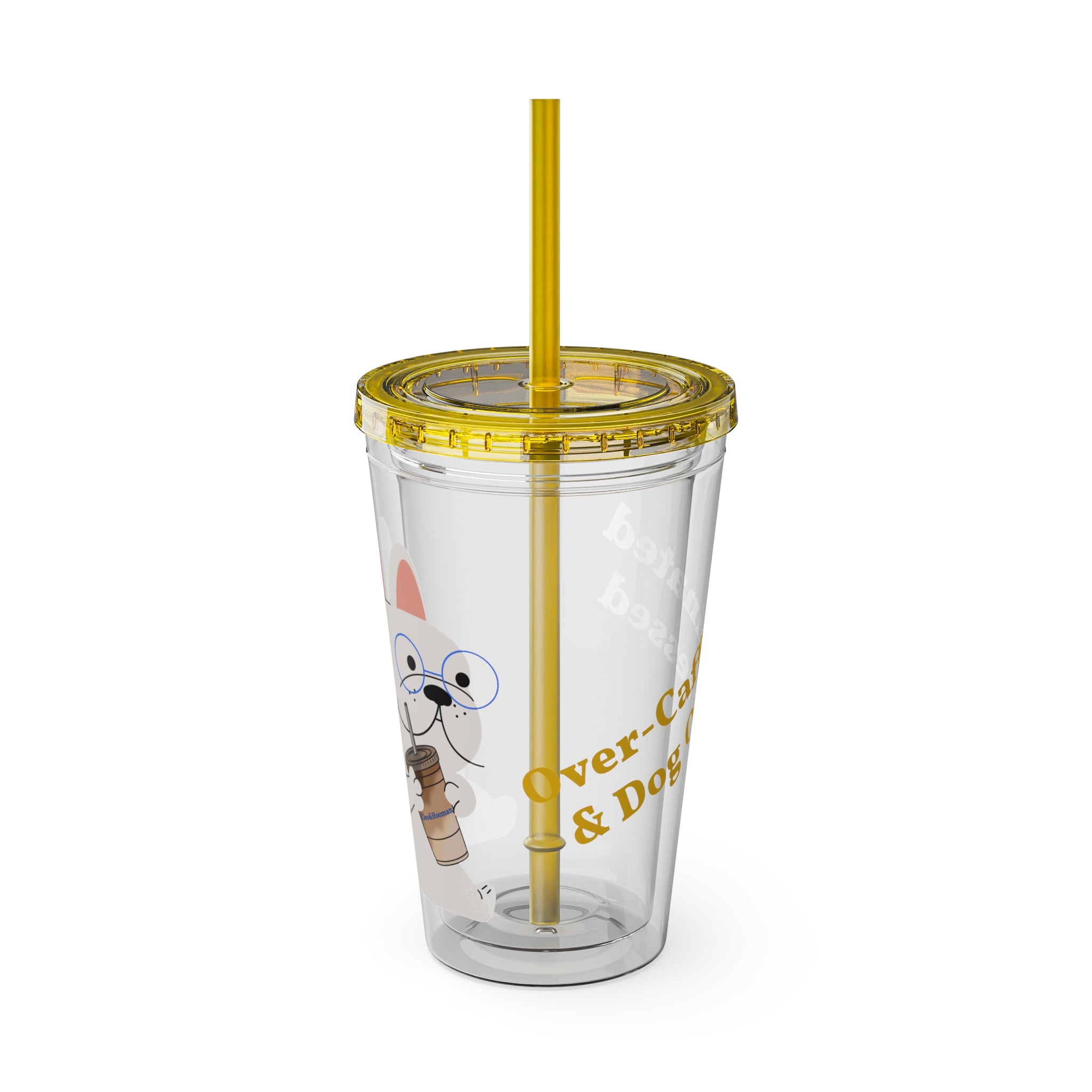 Over-Caffeinated & Dog Obsessed Tumbler