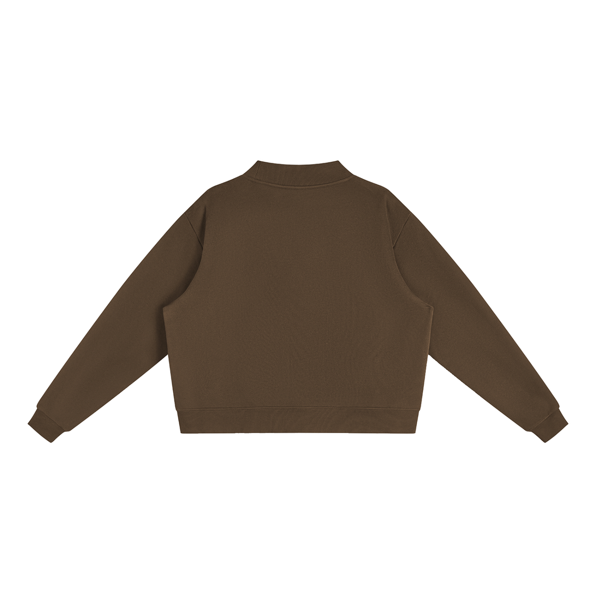 Cleo Varsity Mock-Neck Crew Sweatshirt