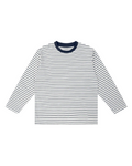 Striped long-sleeve shirt on a white background