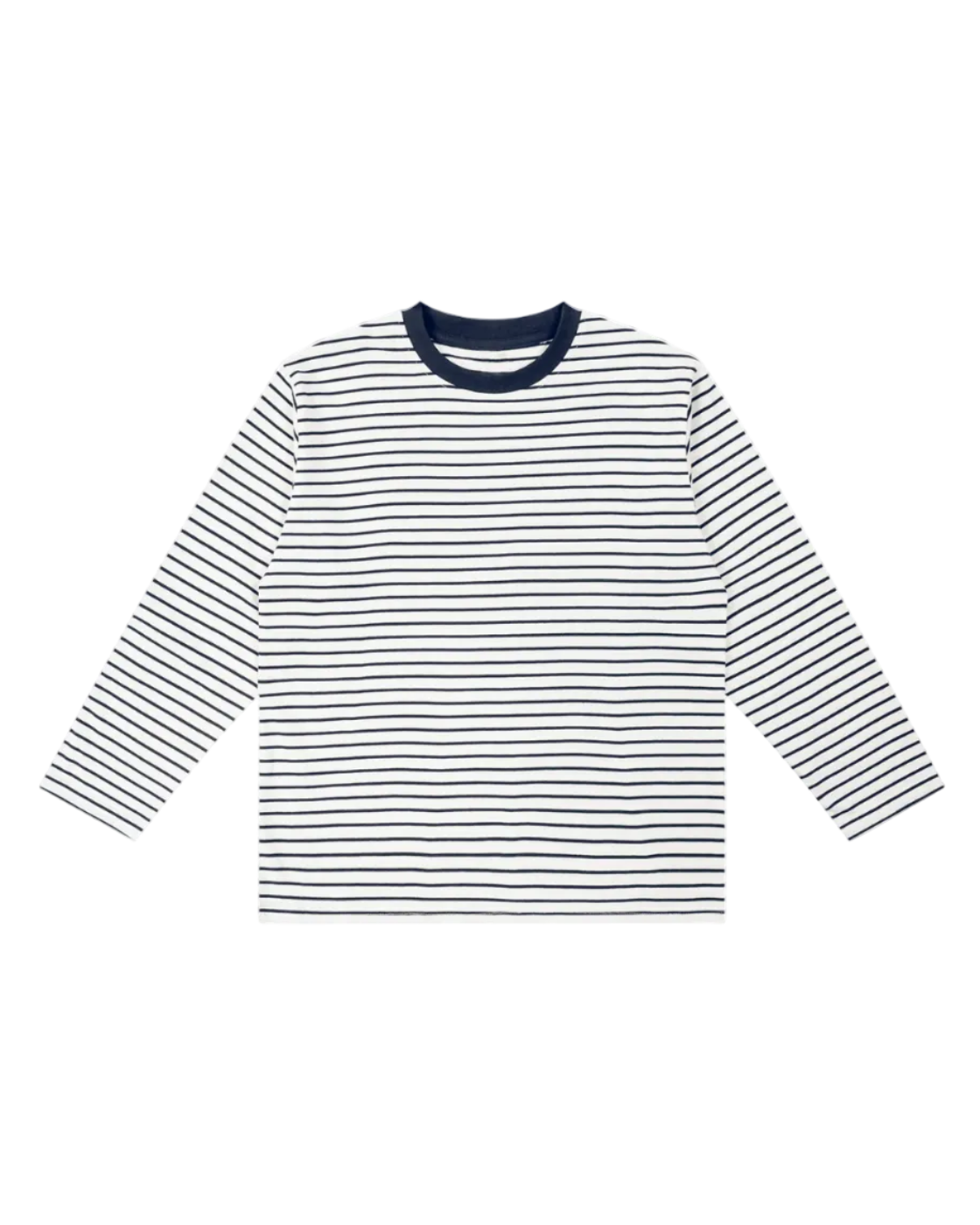 Striped long-sleeve shirt on a white background
