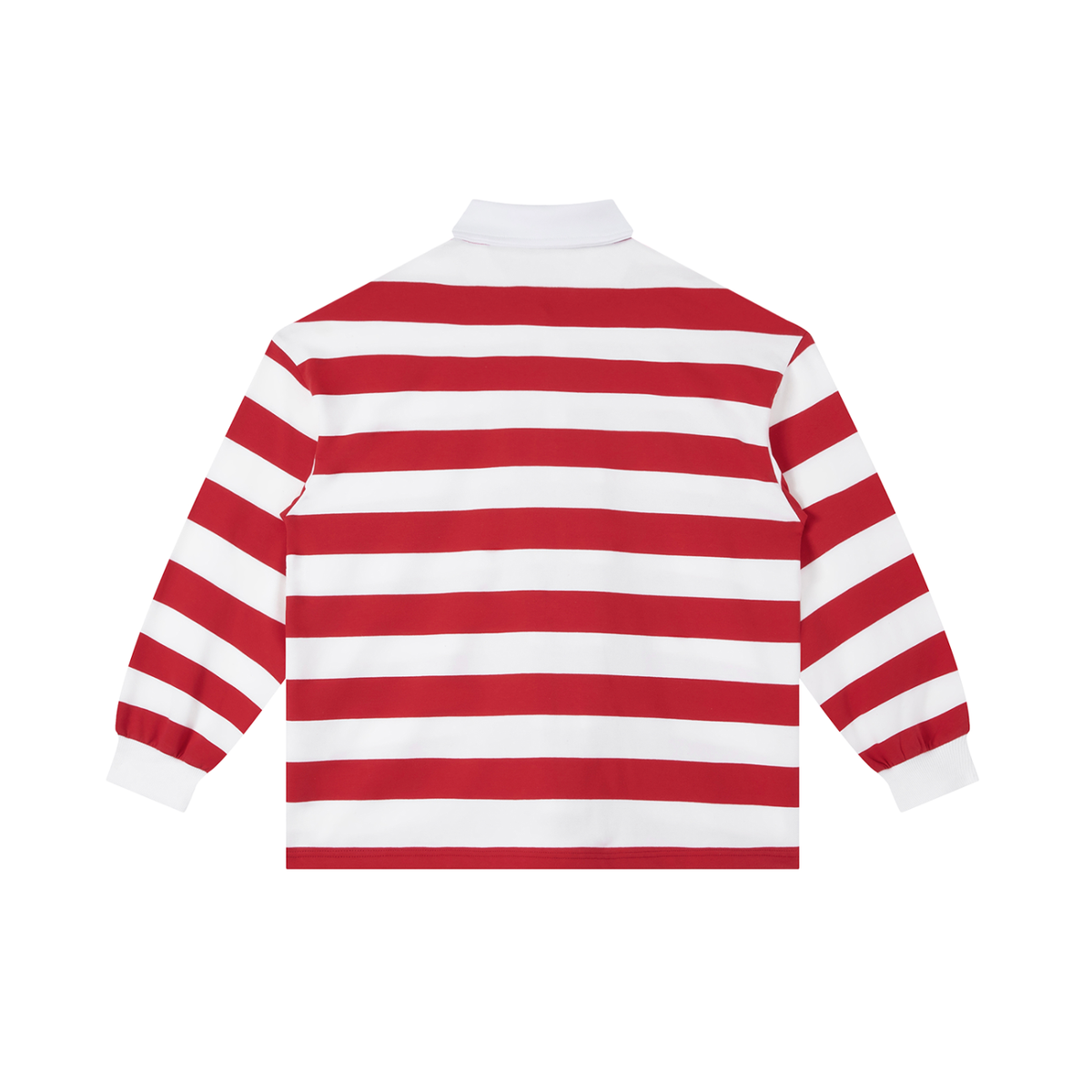 Striped Long-Sleeve Polo