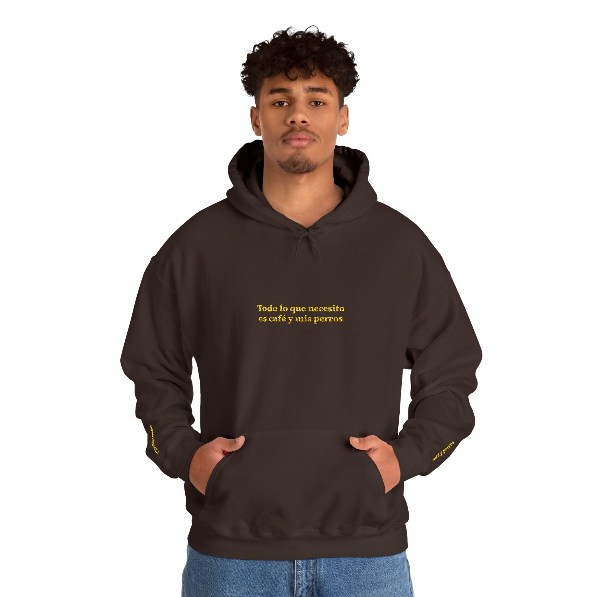 "Todo lo que necesito es café y mis perros" Hoodie