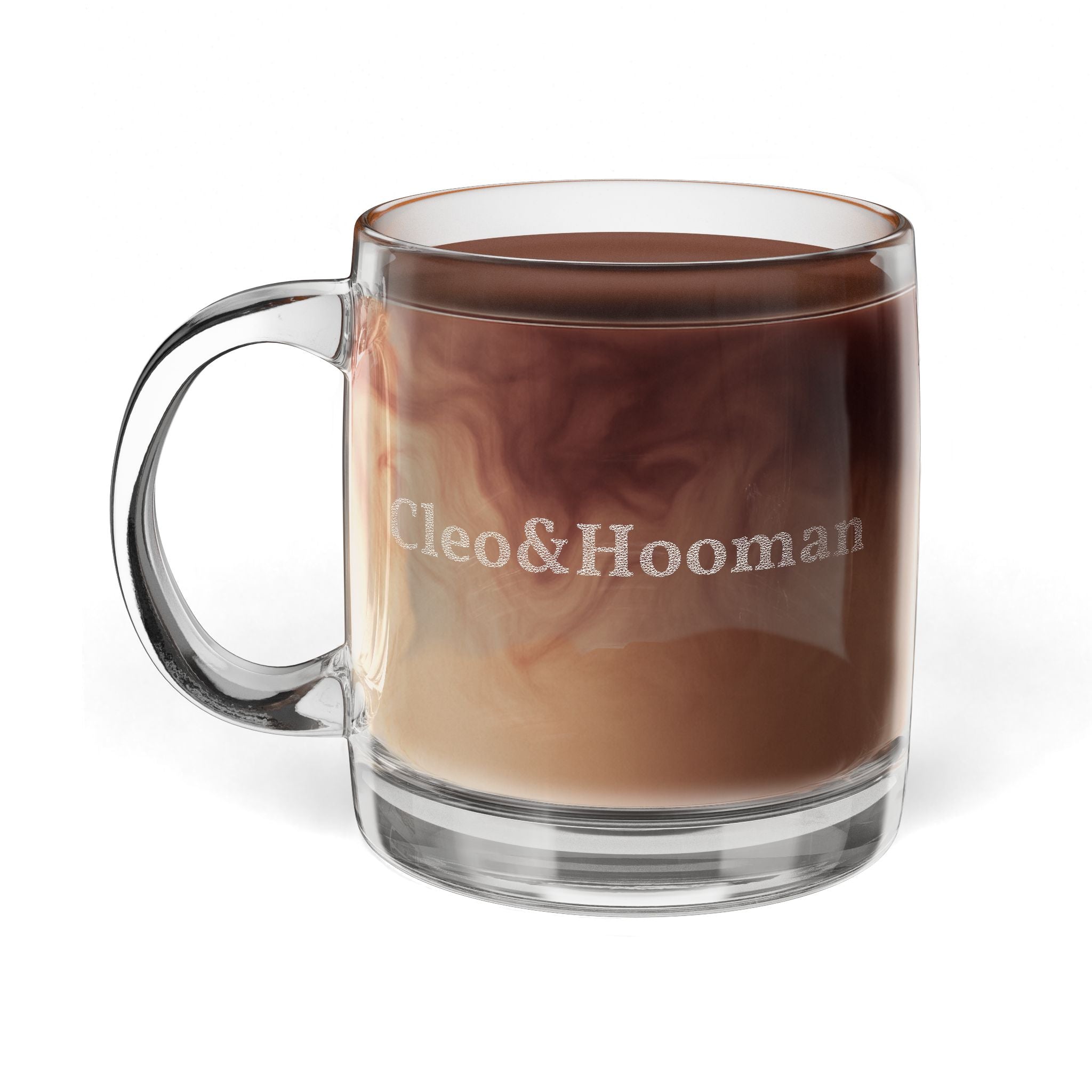 Engraved Glass Coffee Mug  (Limited Edition)