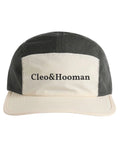Black and beige cap with 'for the joy' text on a white background