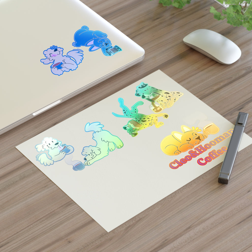 Cleo&Hooman Coffee Dog Sticker Sheet
