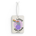 'Love Is Love' Pride Rainbow Frenchie — Car Air Freshener