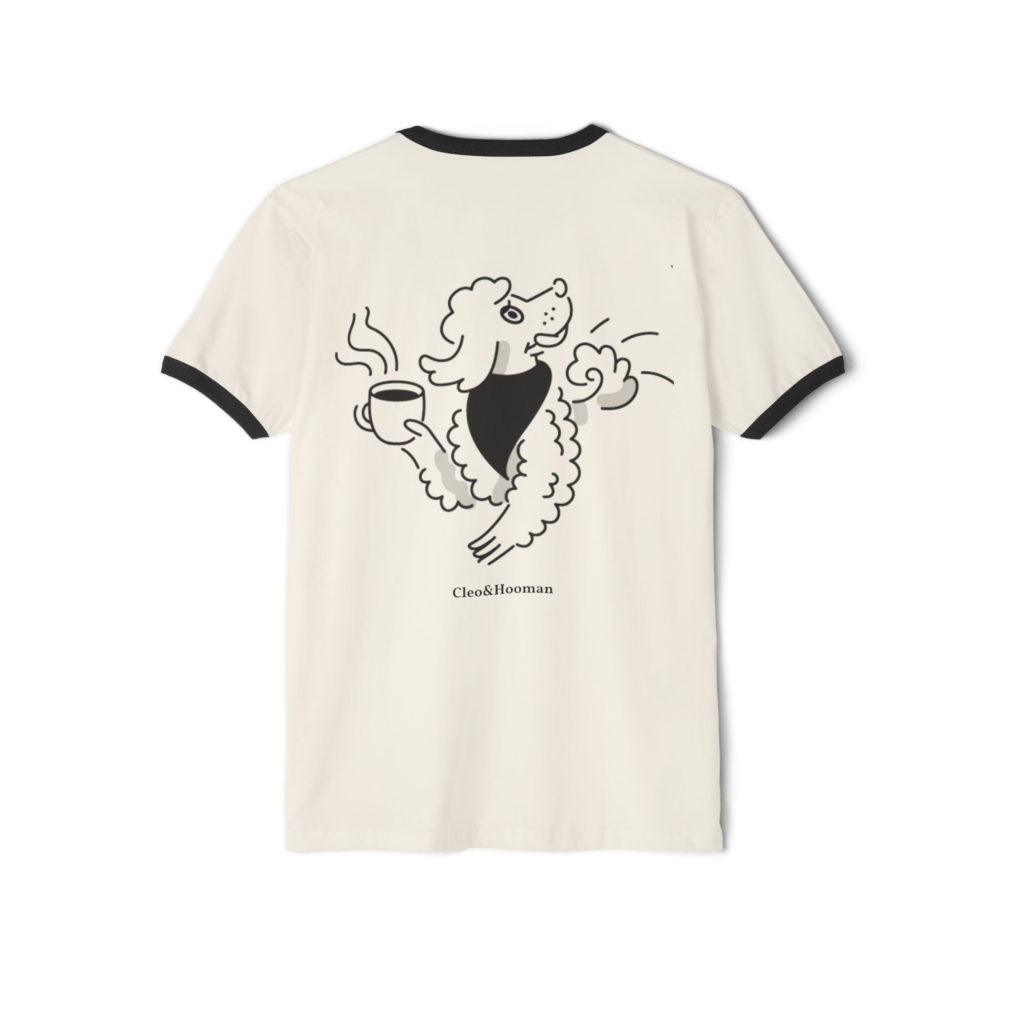 Cleo&Hooman Coffee Ringer T‑Shirt  (Limited Edition)