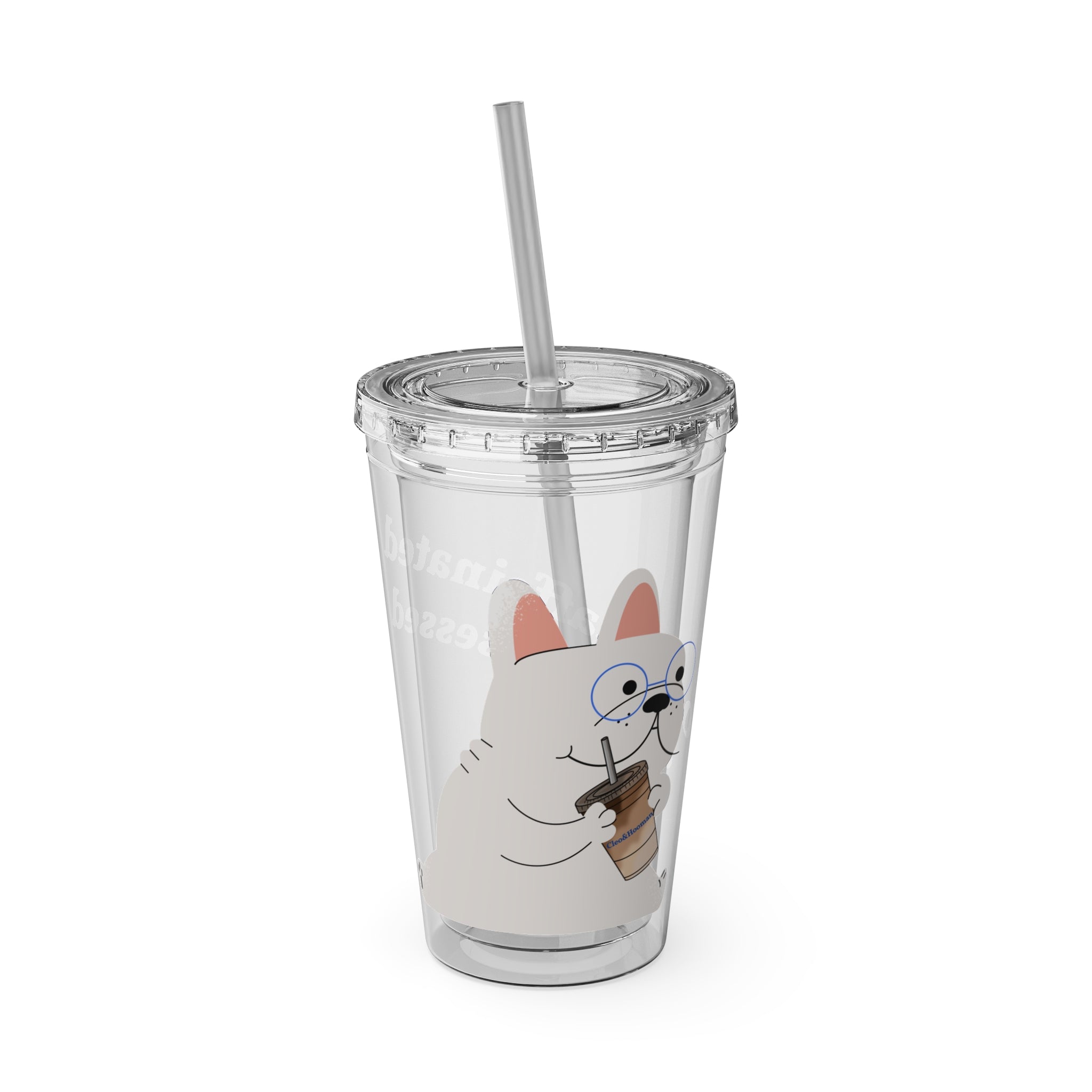 Over-Caffeinated & Dog Obsessed Tumbler