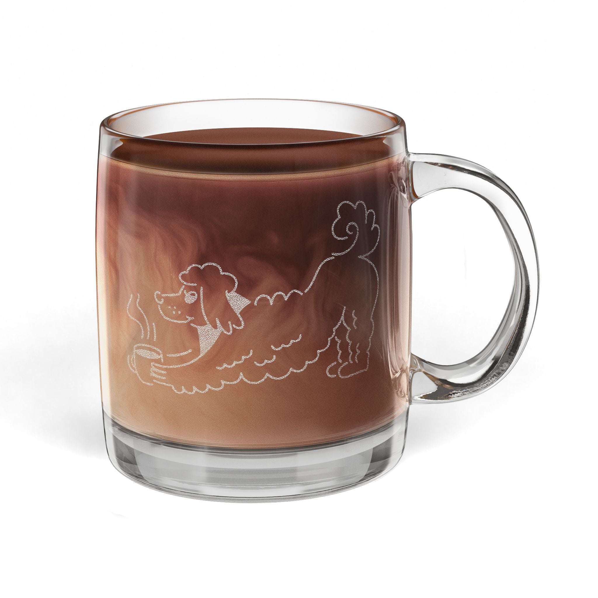 Engraved Glass Coffee Mug  (Limited Edition)