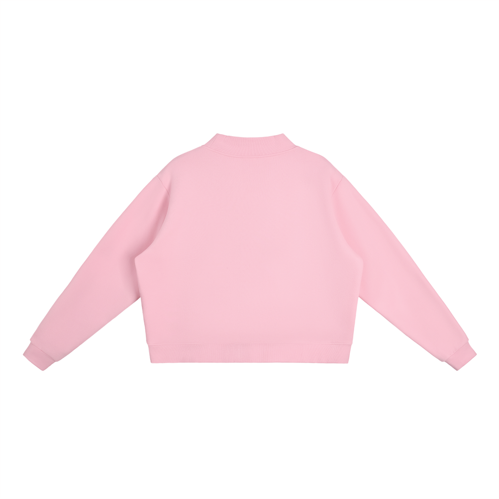 Core Mock-Neck Crew Sweatshirt