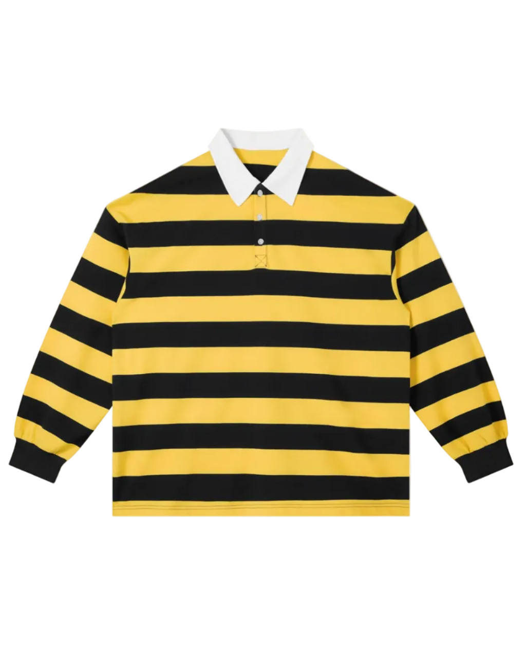 Striped Long-Sleeve Polo