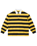 Striped Long-Sleeve Polo
