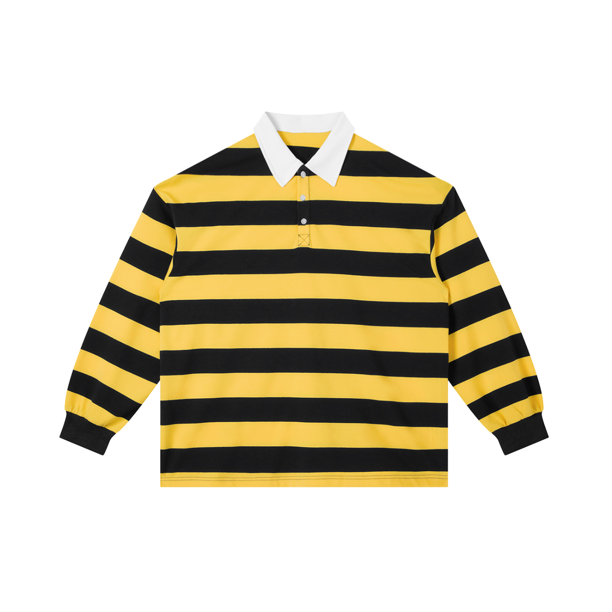Striped Long-Sleeve Polo