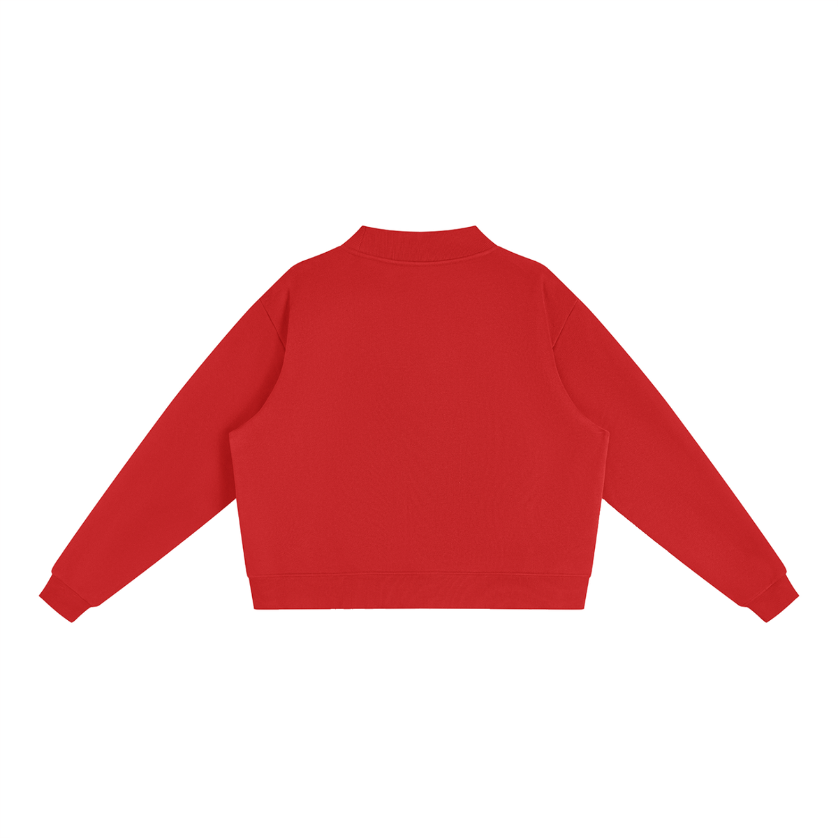 Cleo Varsity Mock-Neck Crew Sweatshirt