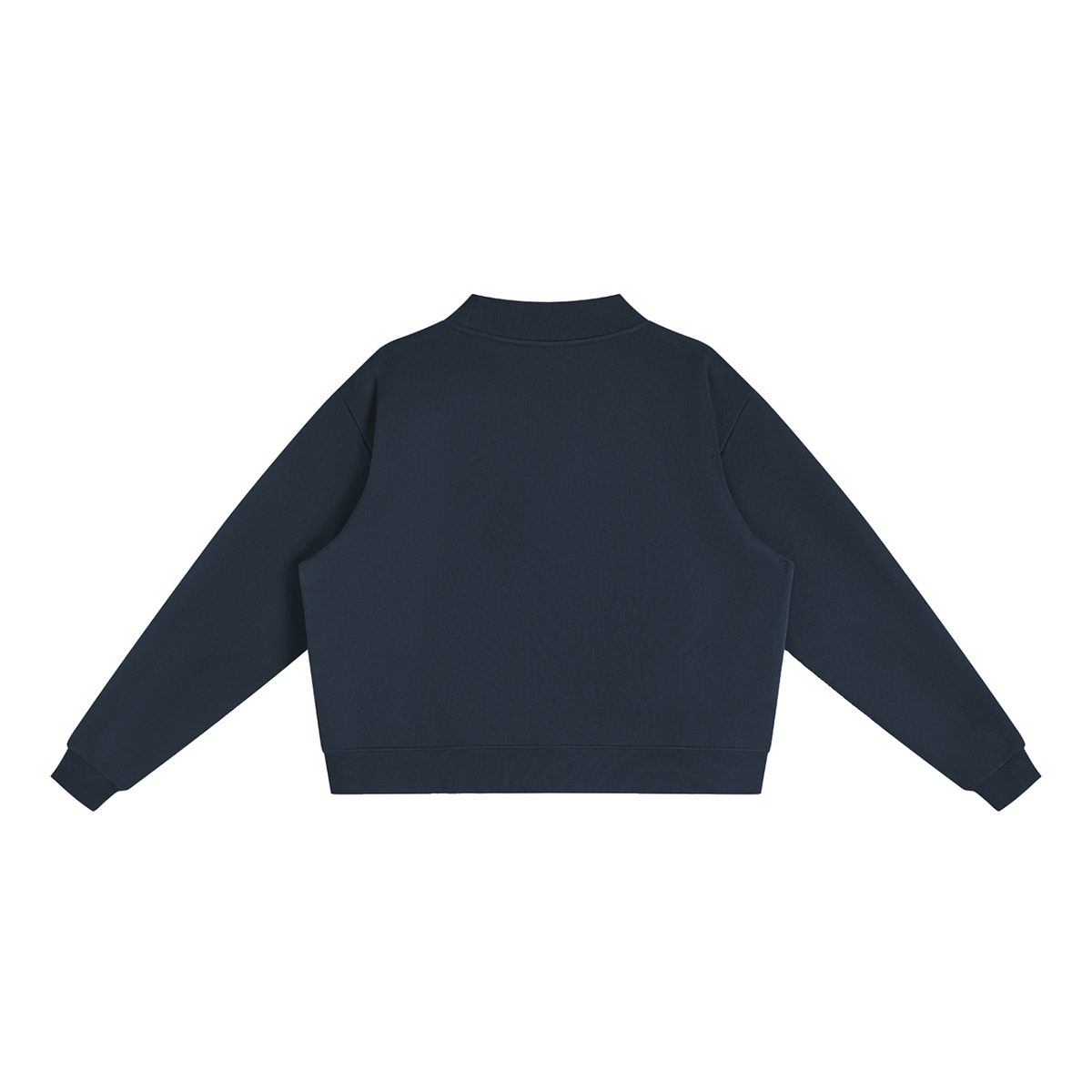 Cleo Varsity Mock-Neck Crew Sweatshirt