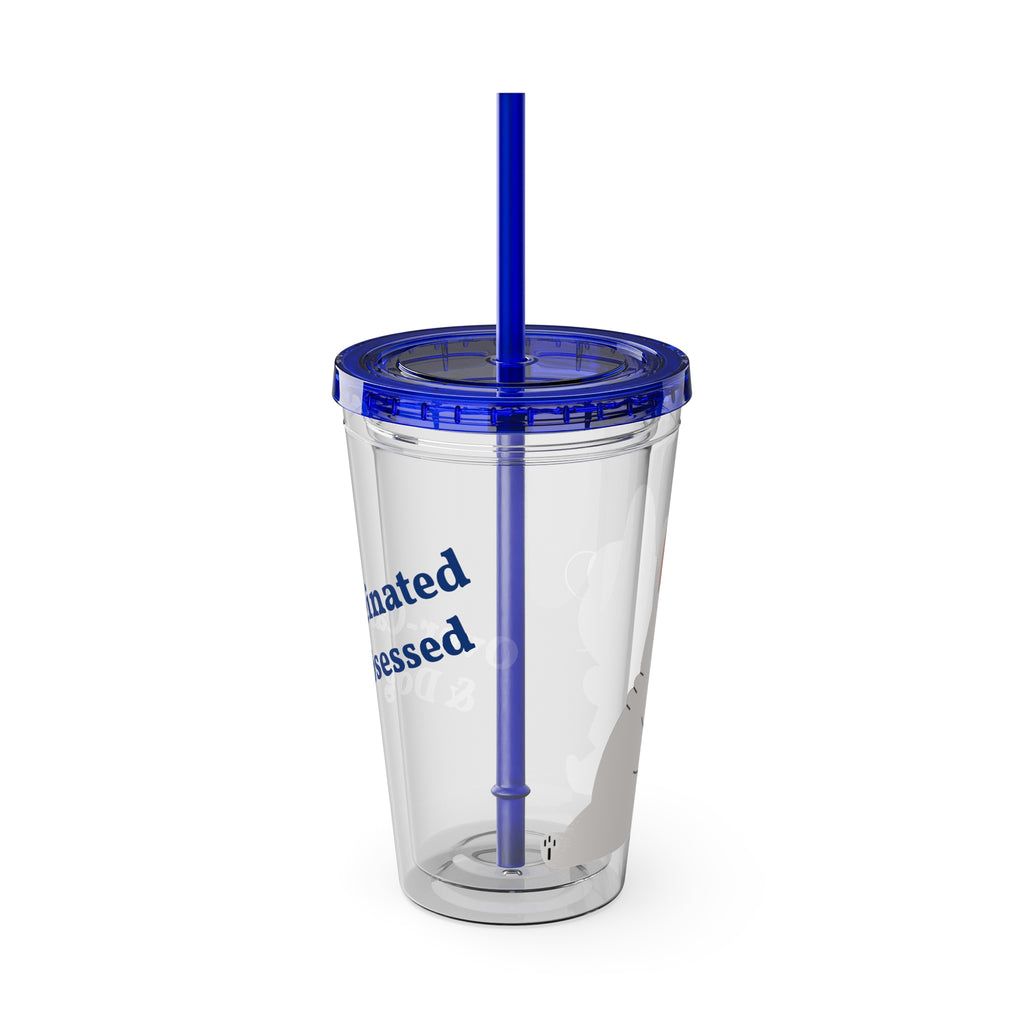 Over-Caffeinated & Dog Obsessed Tumbler