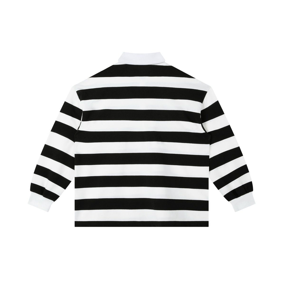 Striped Long-Sleeve Polo