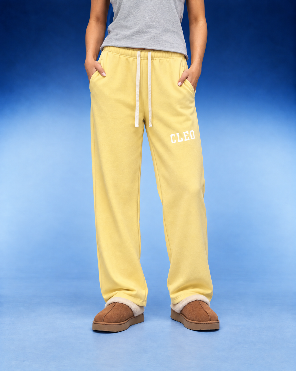 Cleo Straight Leg Fleece Sweatpants