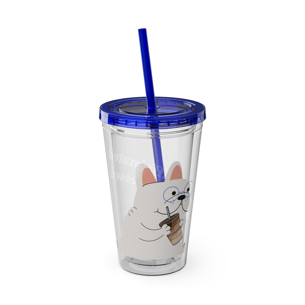 Over-Caffeinated & Dog Obsessed Tumbler