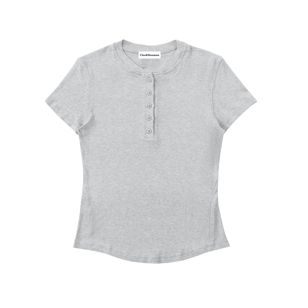 Short-Sleeve Henley Shirt