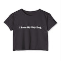 I Love My Gay Dog Crop Top T-shirt
