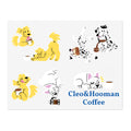 Cleo&Hooman Coffee Dog Sticker Sheet