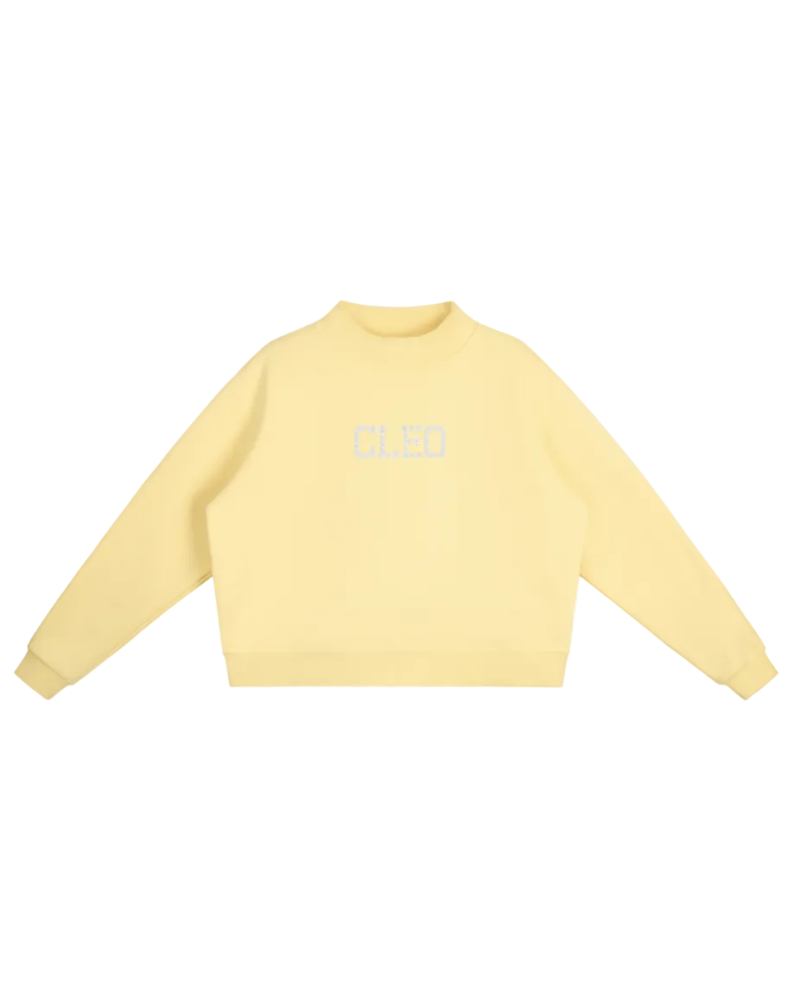 Cleo Varsity Mock-Neck Crew Sweatshirt