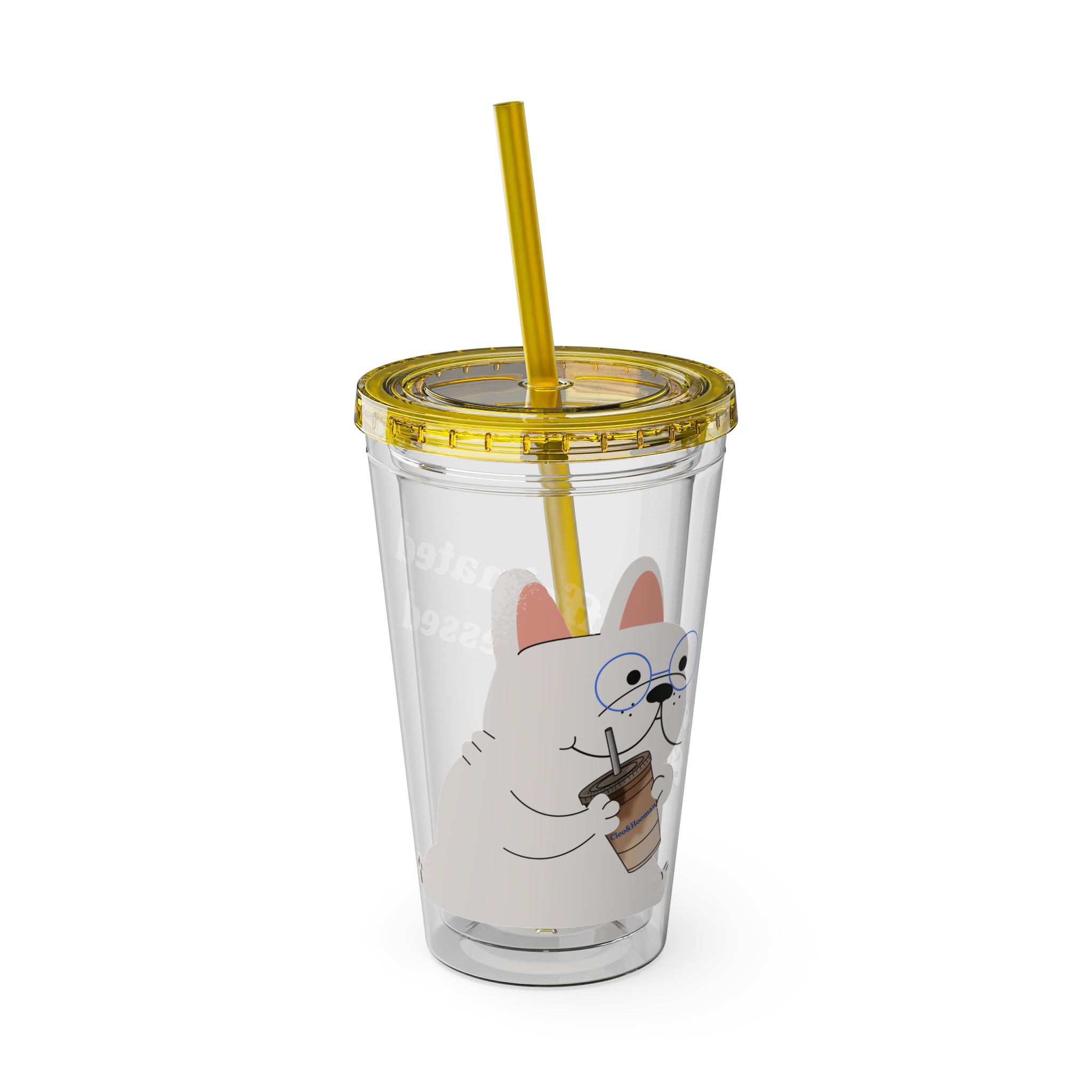 Over-Caffeinated & Dog Obsessed Tumbler