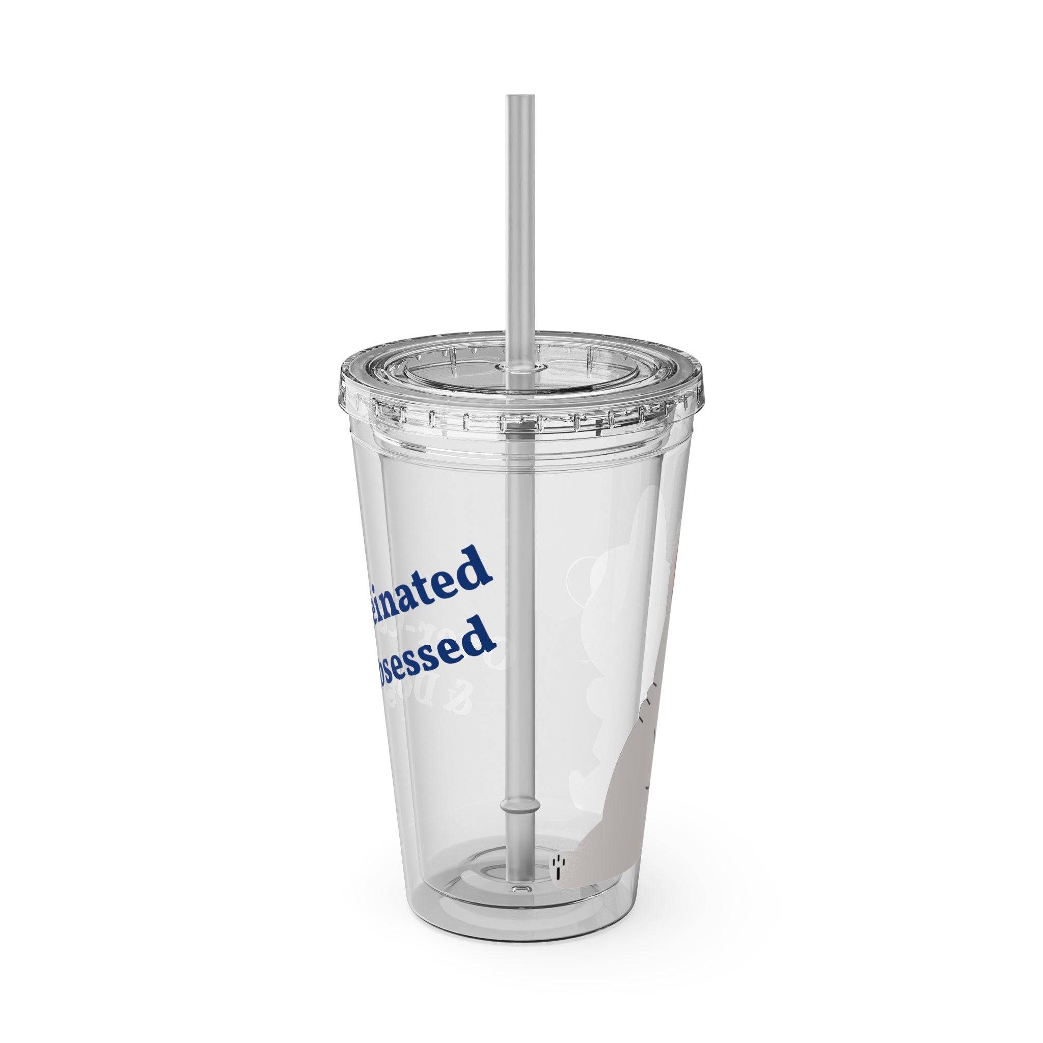 Over-Caffeinated & Dog Obsessed Tumbler