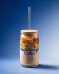 Trademark 16oz Sipper Glass (w/ Bamboo Lid Reusable Straw) Tumbler