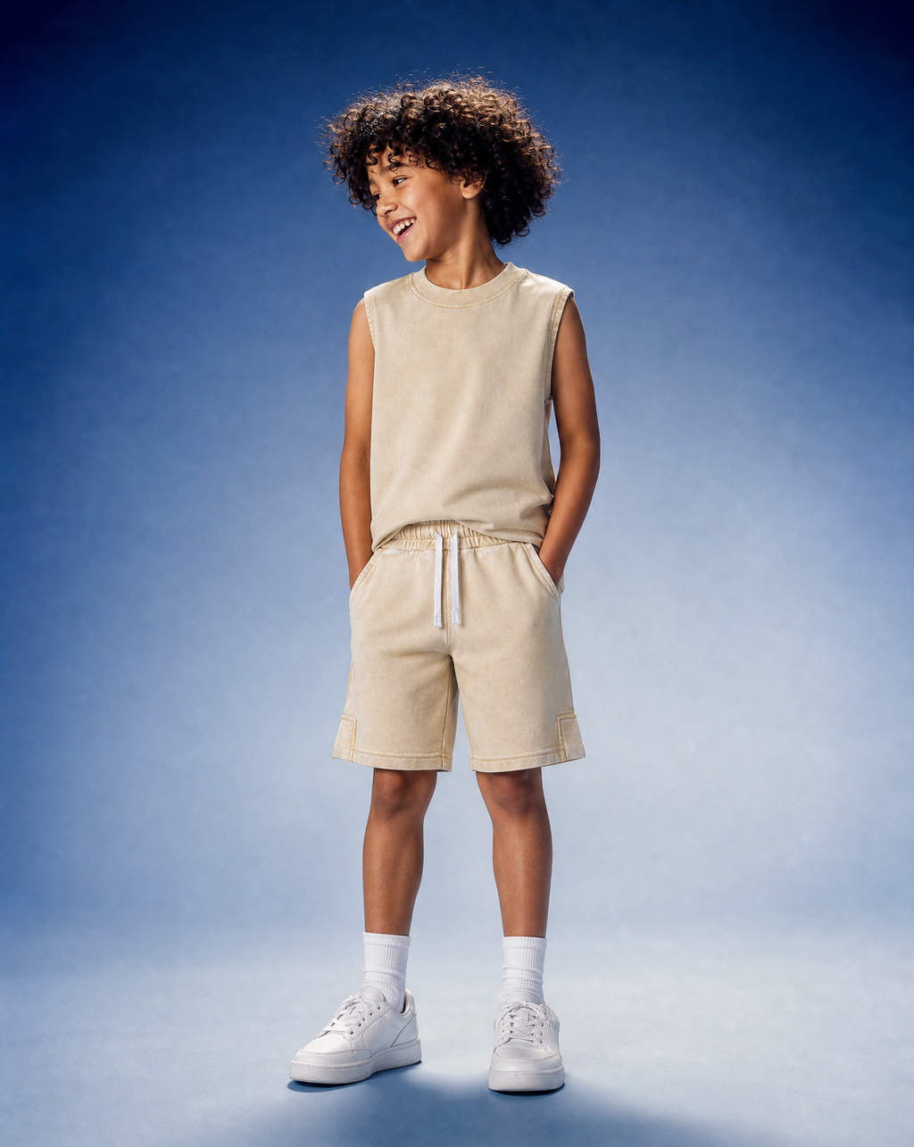 Little Hooman Faded Tank Top