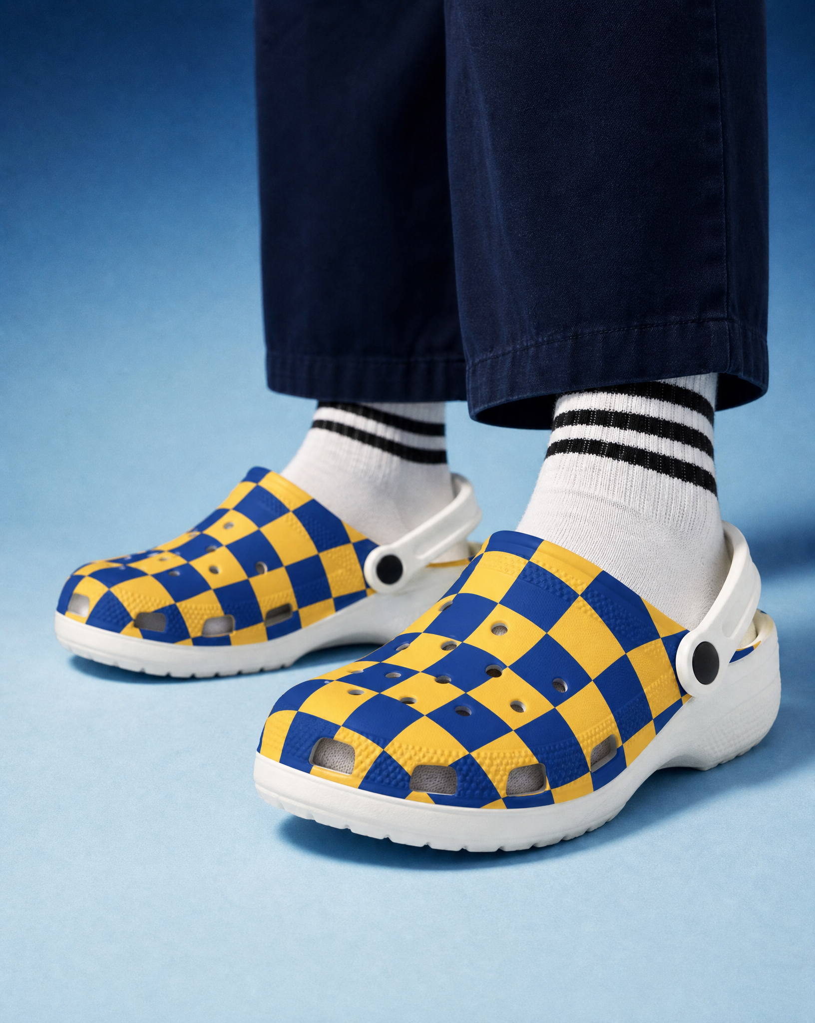 Little Hooman Checkerboard Clogs