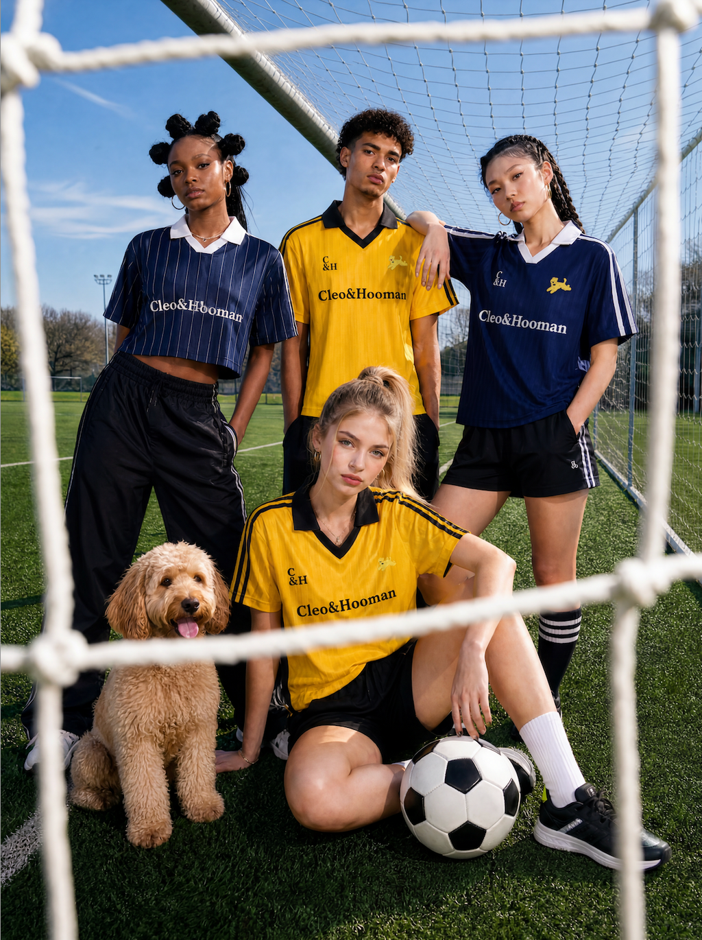 Striped Soccer Jersey (Blue)