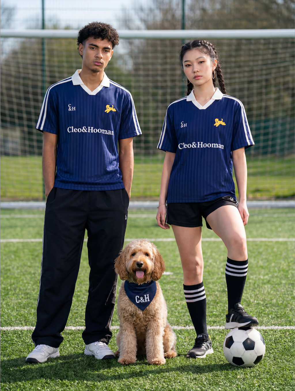 Striped Soccer Jersey (Blue)