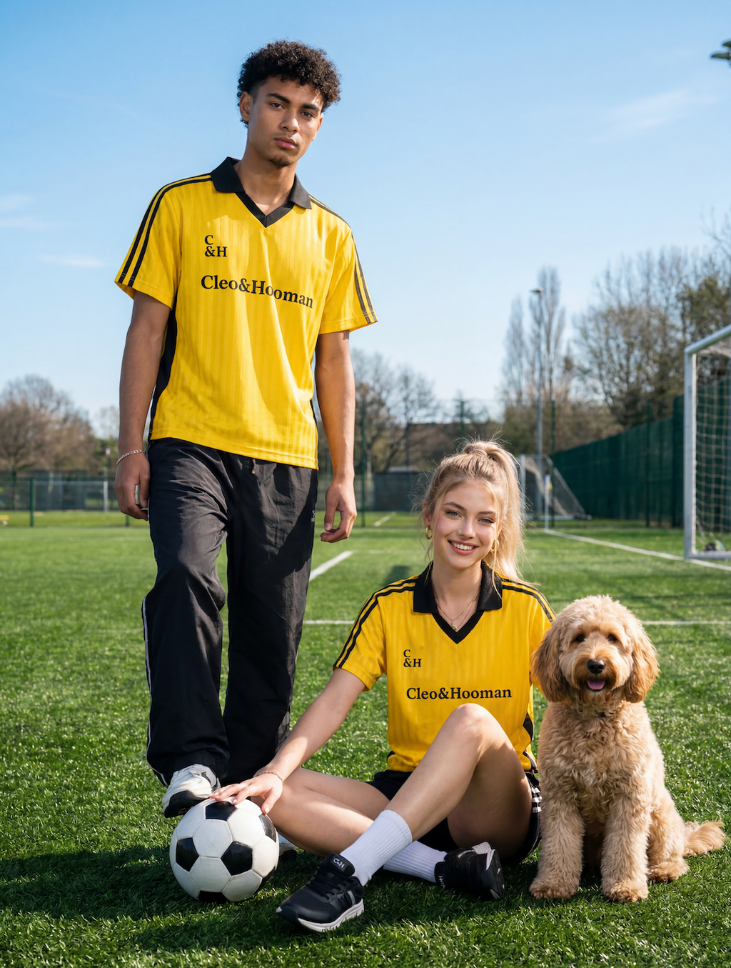 Striped Soccer Jersey (Yellow)