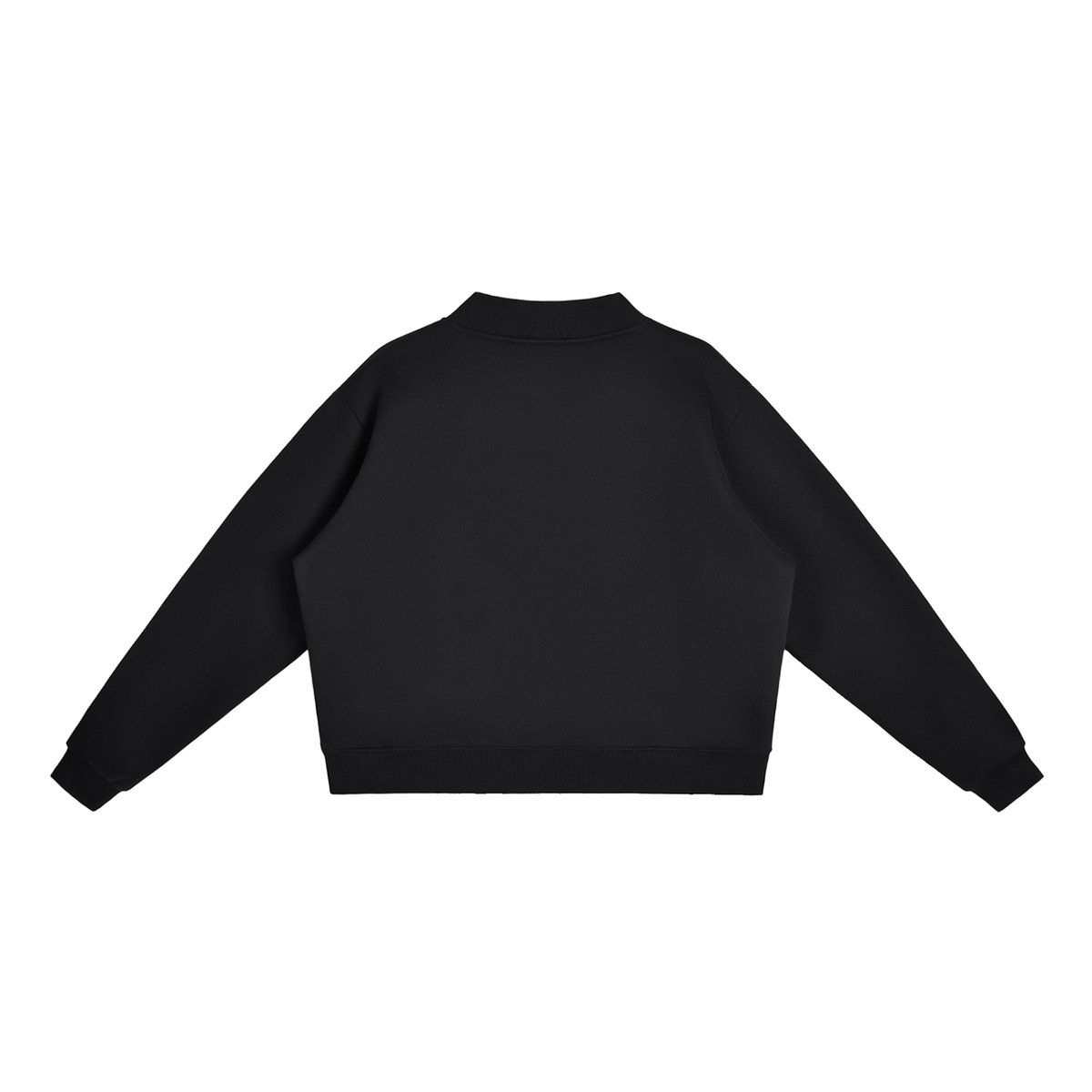 Cleo Varsity Mock-Neck Crew Sweatshirt