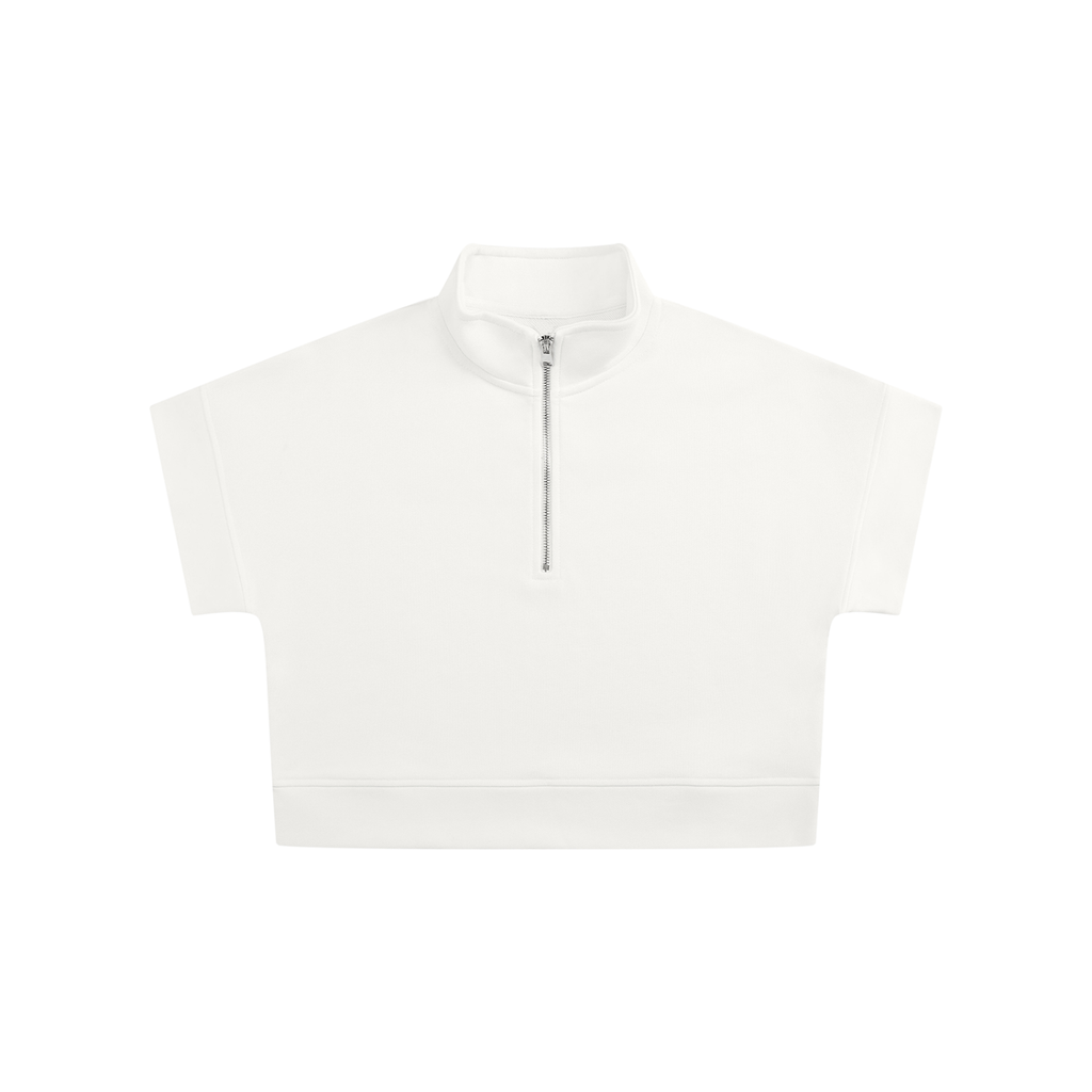 Zip Crop Sweatshirt