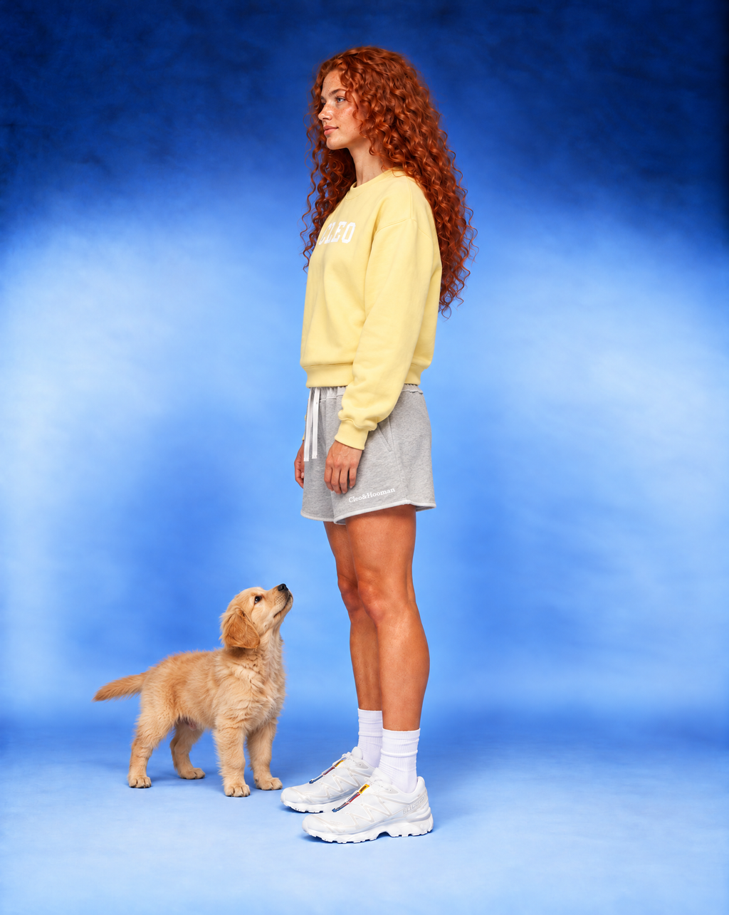Cleo Varsity Mock-Neck Crew Sweatshirt