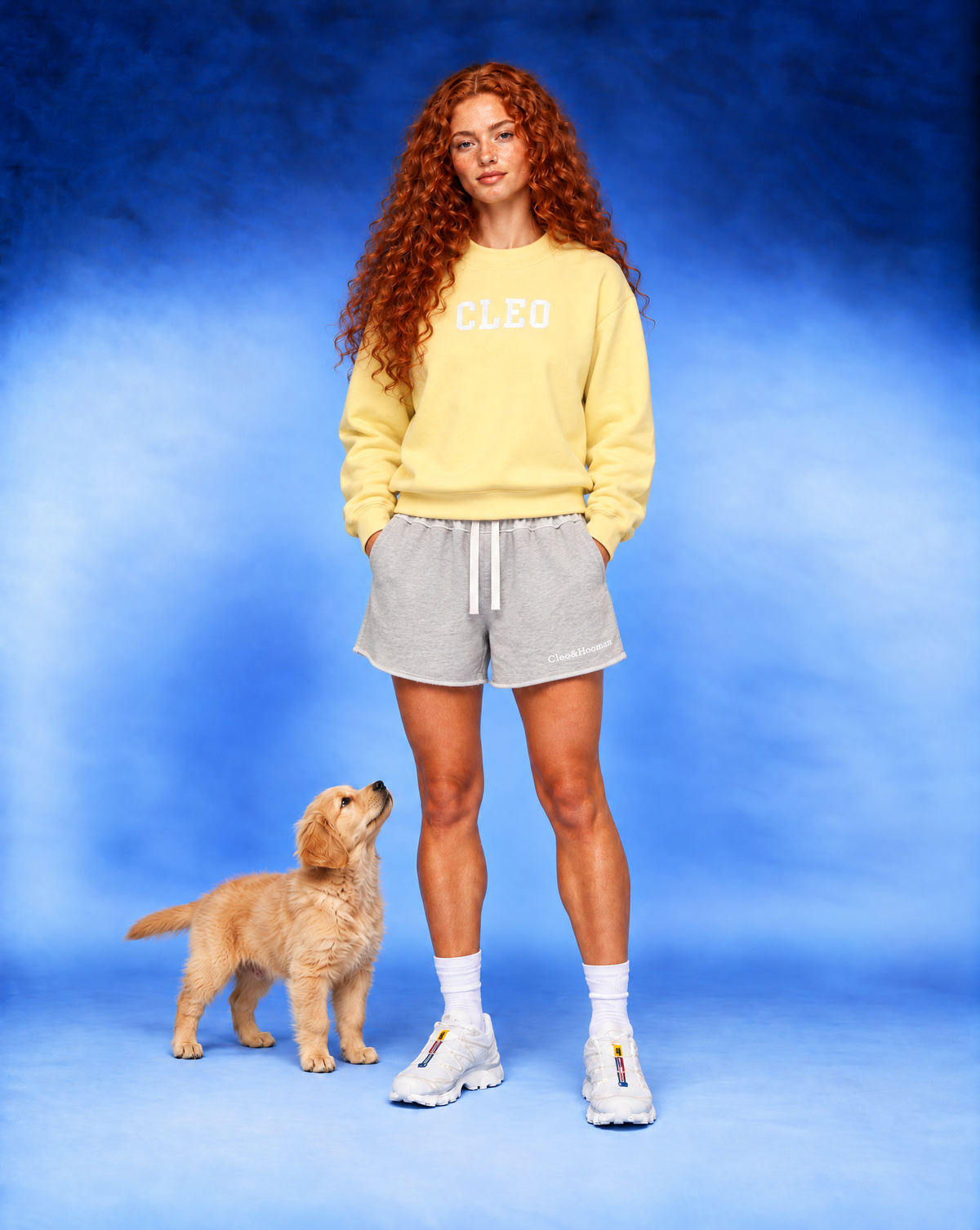 Cleo Varsity Mock-Neck Crew Sweatshirt