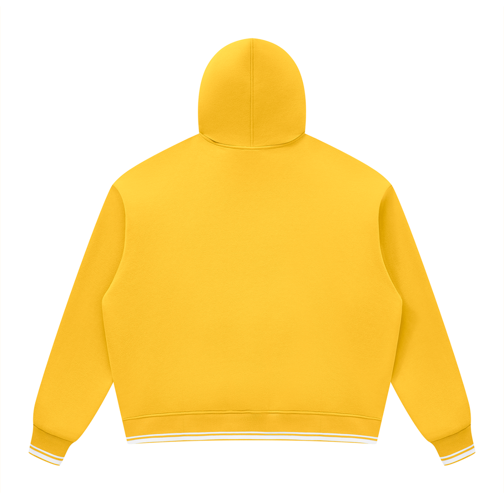 Oversized Yellow Fleece Hoodie