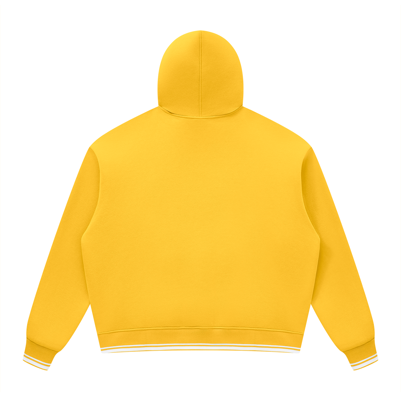Oversized Yellow Fleece Hoodie